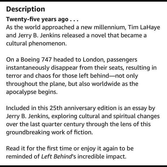 Book Left Behind Paperback Tim LaHaye & Jerry B. Jenkins - Picture 9 of 11